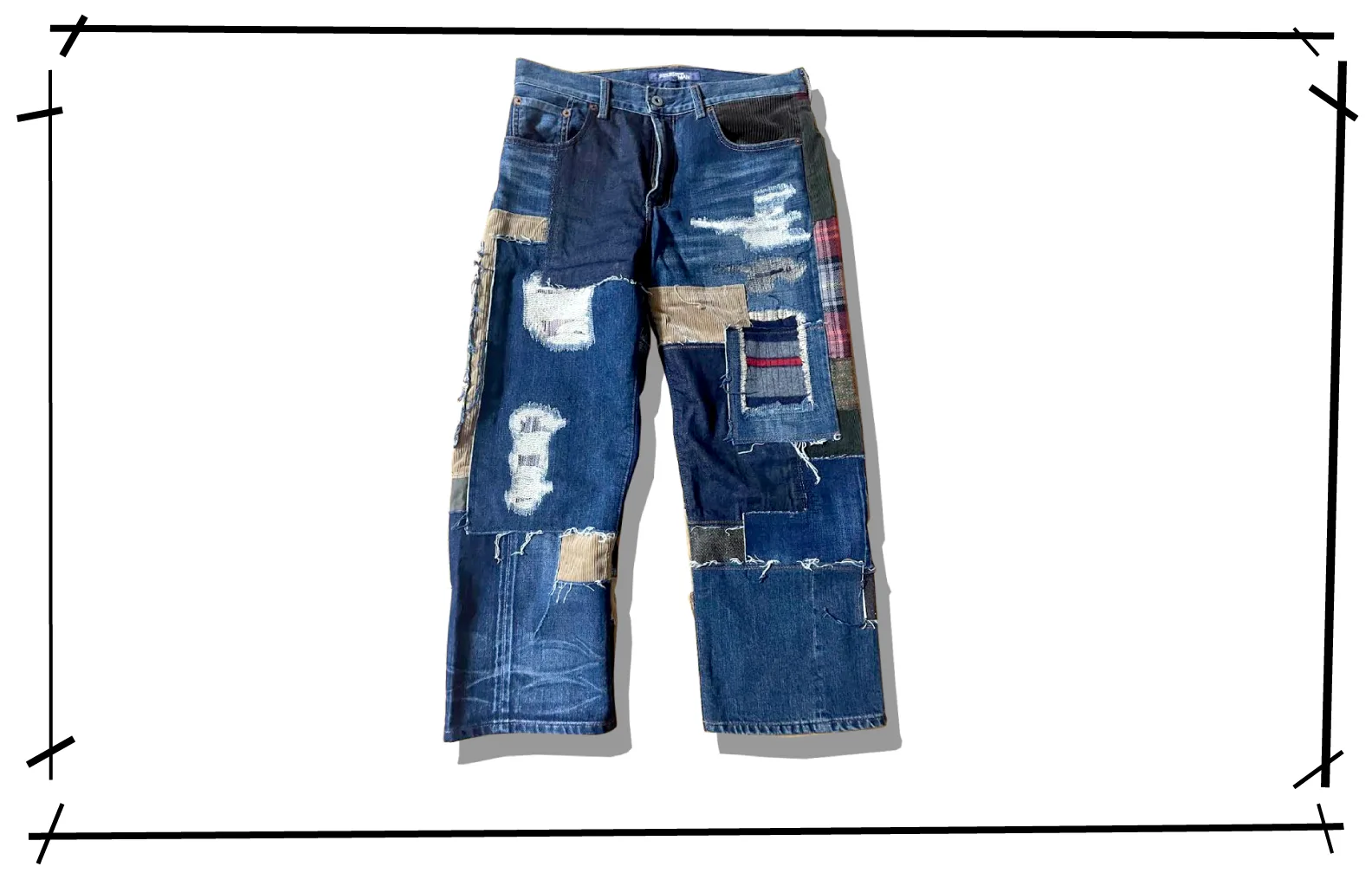 Junyawatanabe Man Patchwork Denim Pants 2014AW