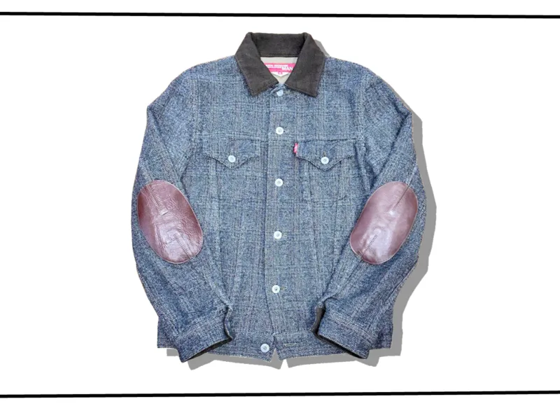 Junyawatanabe man x Levi's type3 Trucker jacket Tweed Front