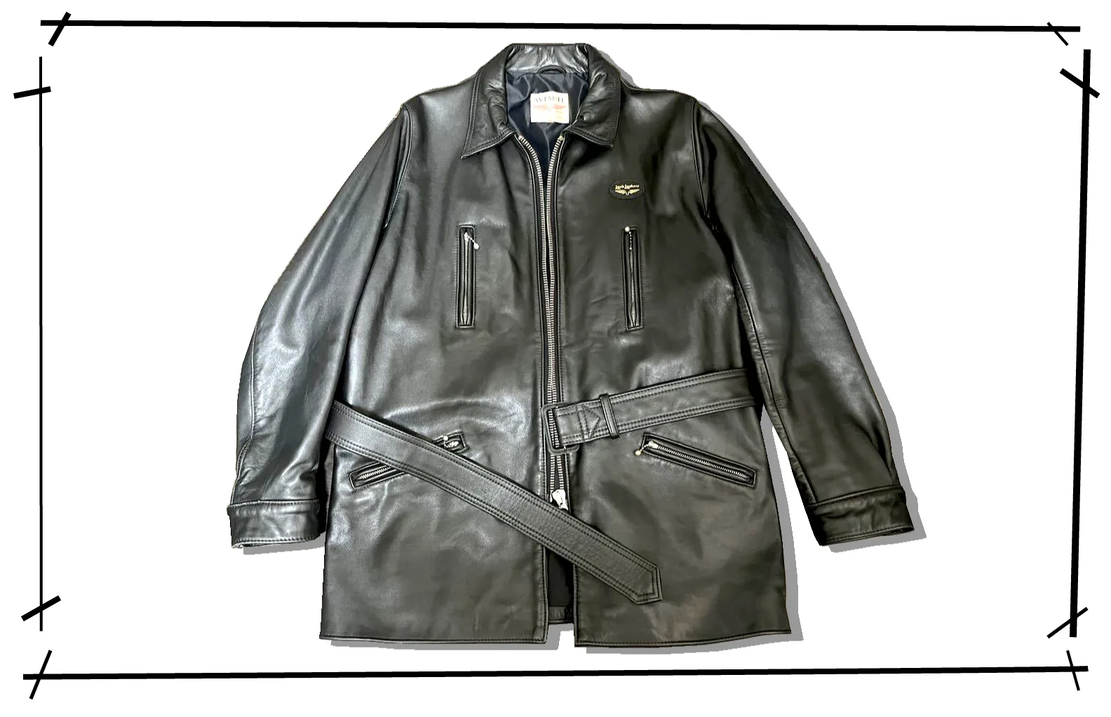 Lewis Leather Black Arrow Jacket