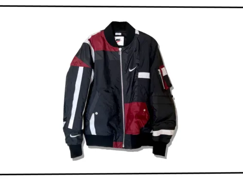 Oldpark ma-1 Flight Jacket Black Nike Reconstructed