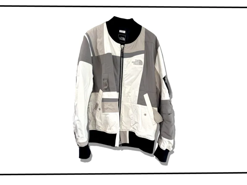 Oldpark ma-1 Flight Jacket Gray Northface Reconstructed