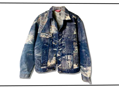 Supreme Archive Denim Jacquard Trucker Jacket 2023SS