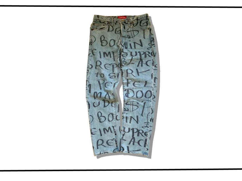 Supreme Black Ark Regular Denim Pants