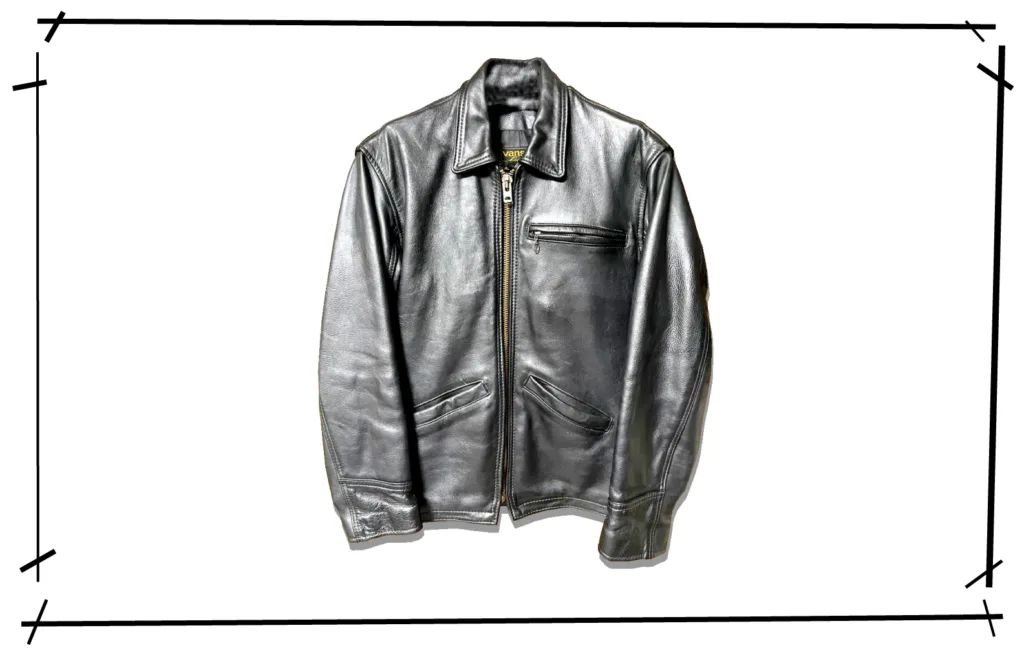 Vanson Black Single Leather Jacket