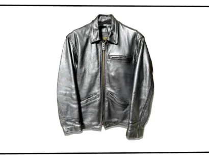 Vanson Black Single Leather Jacket