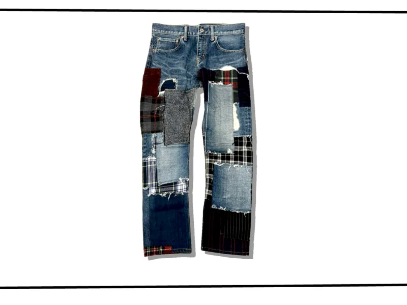eYe Junyawatanabe Man Patchwork Denim Pants 2014AW