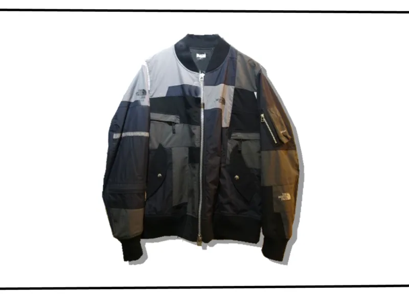 oldpark northface ma-1 flight jacket grey