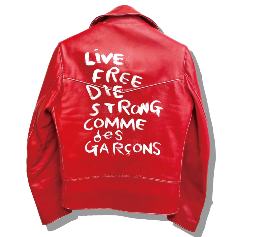 Comme des garcons x Lewis Riderjacket Red Back