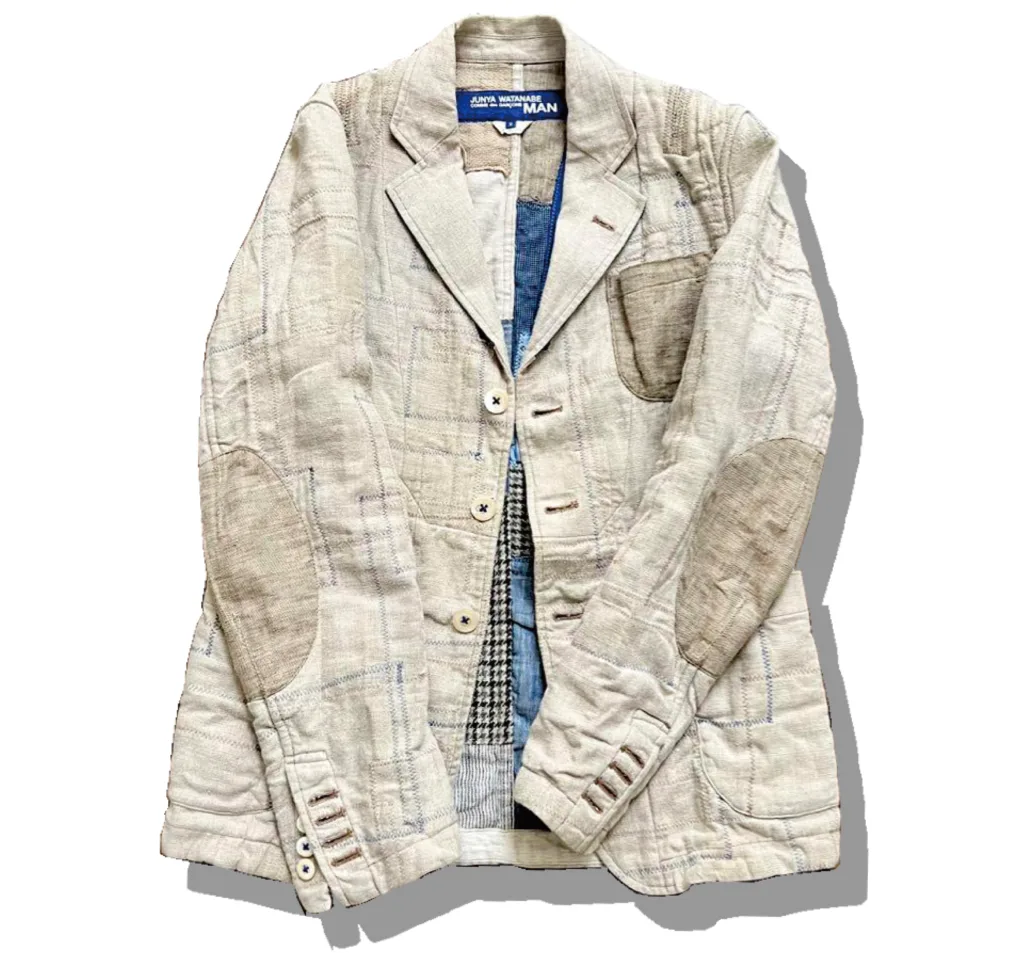 Junyawatanaba MAN Patchwork Hemp Tailored Jacket 2015SS Front