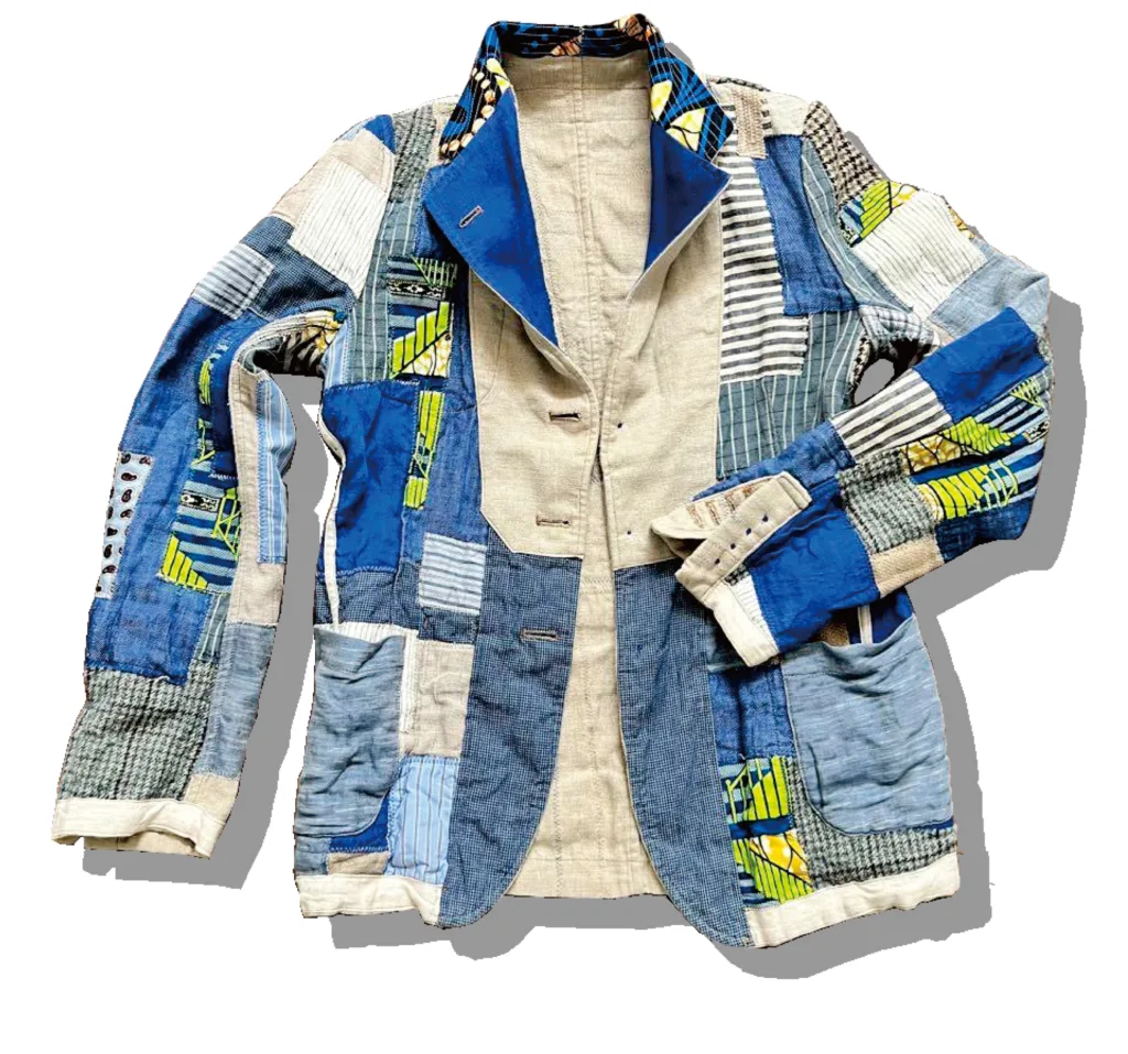Junyawatanaba MAN Patchwork Hemp Tailored Jacket 2015SS Front 2