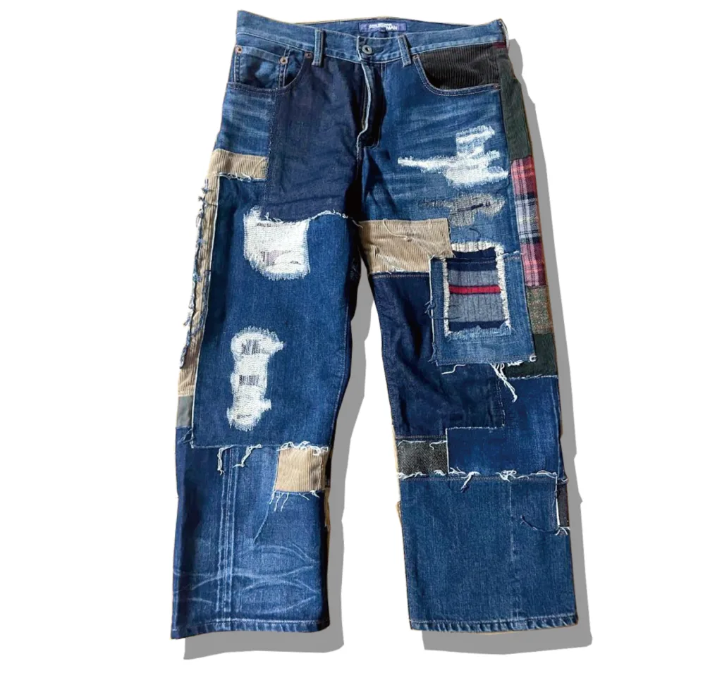 Junyawatanabe Man Patchwork Denim Pants 2014AW Front