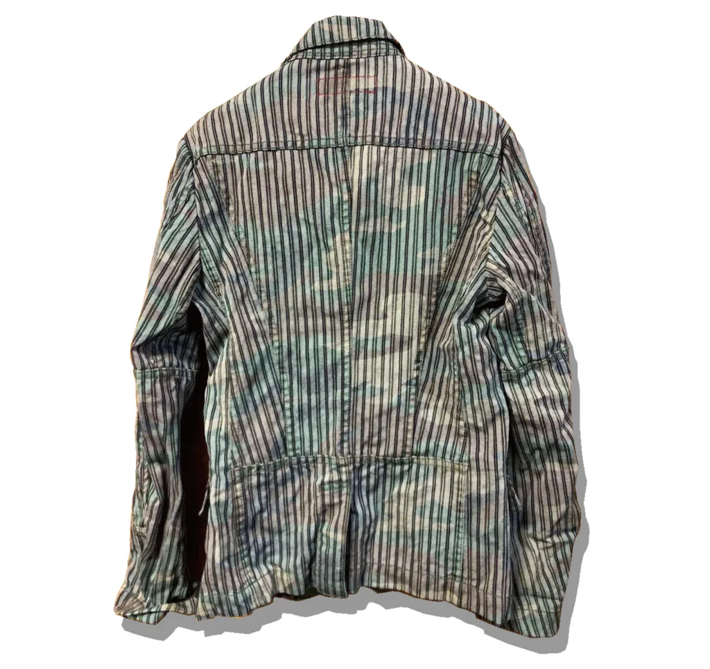 Junyawatanabe man x Levi's Type3 Trucker Jacket Reconstructed Call Stripe Tailored Jacket Back 2006AW