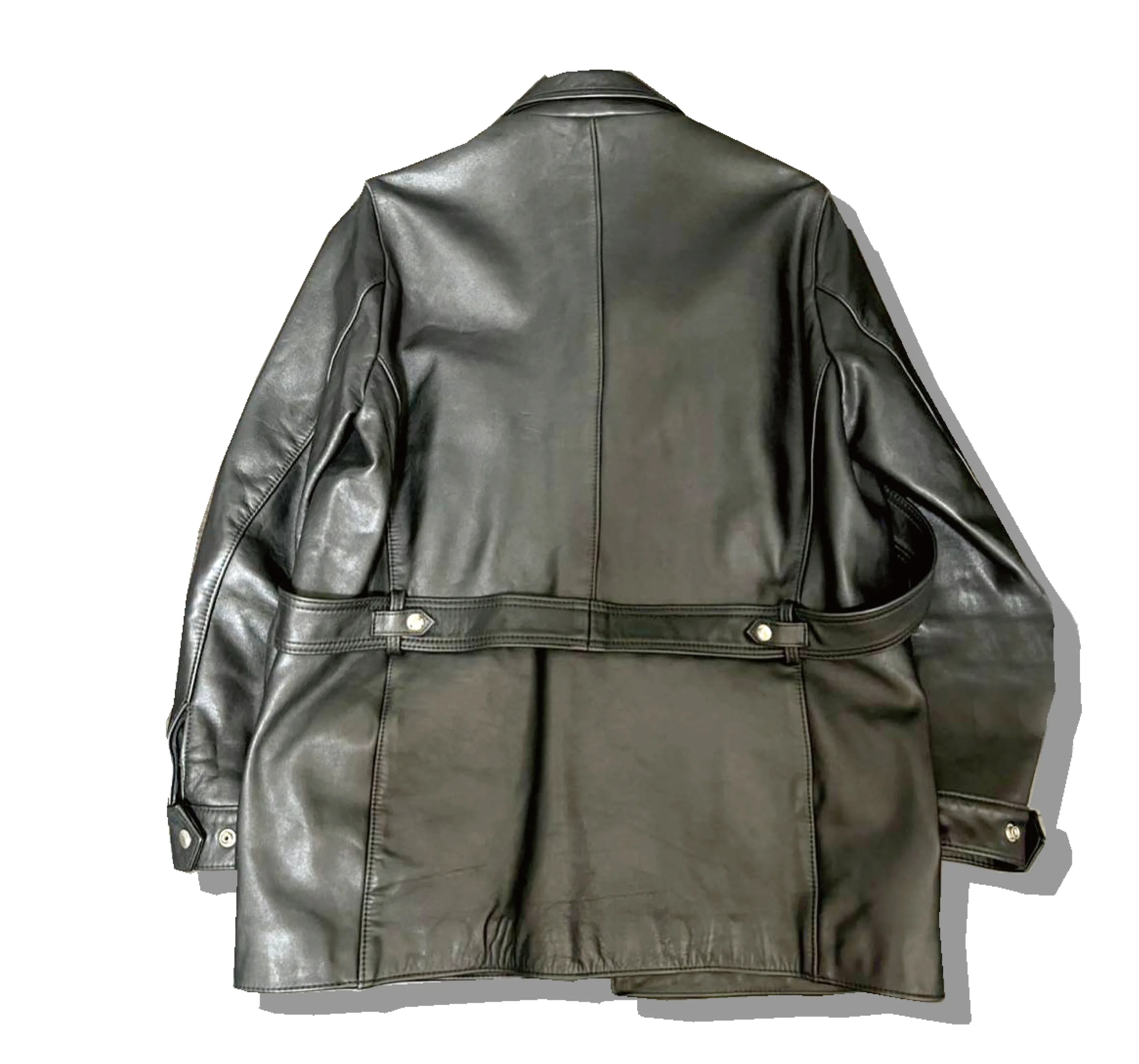 Lewis Leather Black Arrow Jacket Back