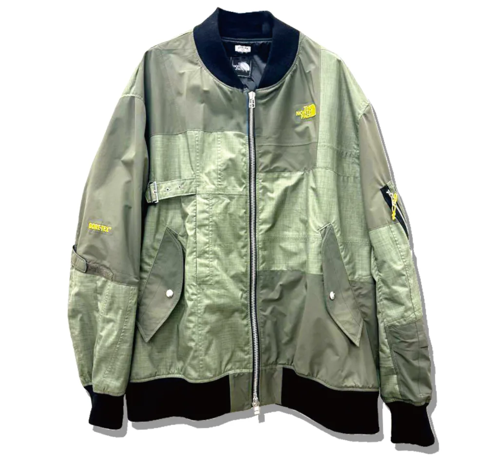 Oldpark ma-1 Flight Jacket Khaki Northface Reconstructed Front