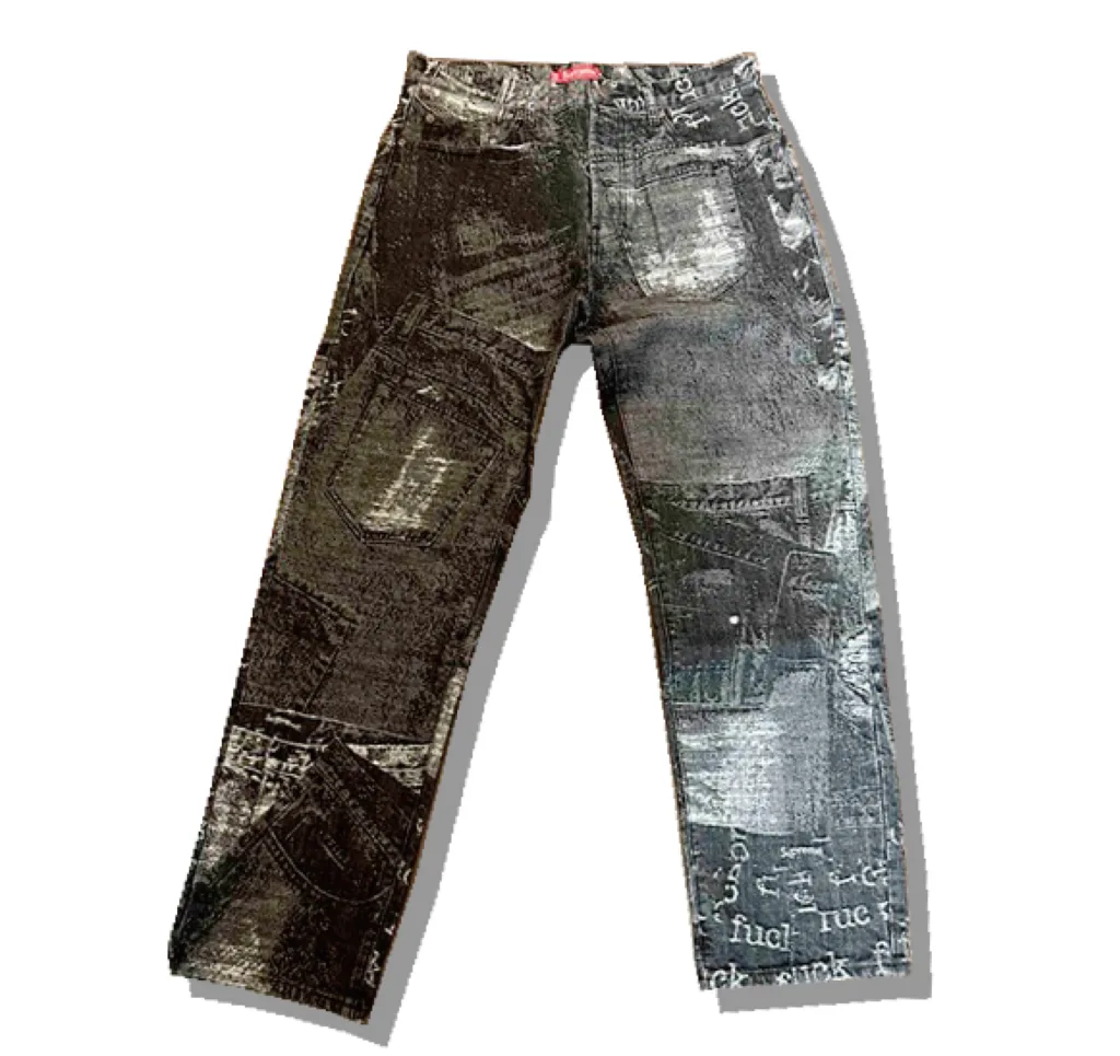 Supreme Archive Denim Jacquard Regular Front 2023SS