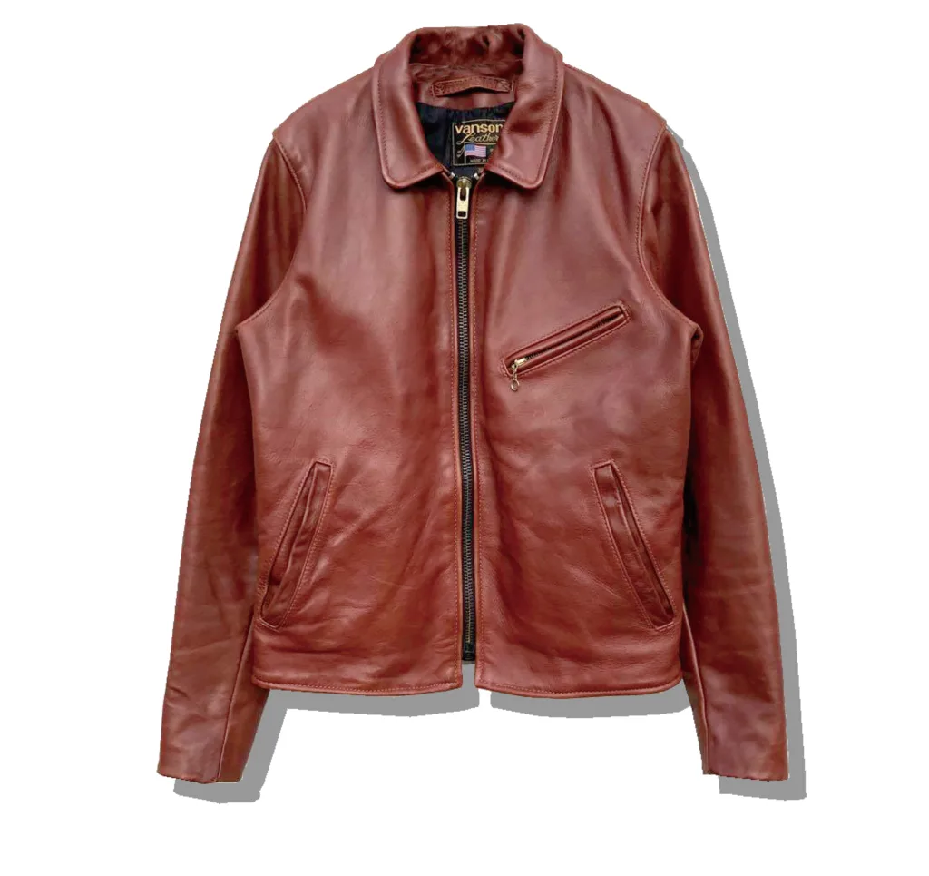 Vanson enf octagon Single Leather jacket Front