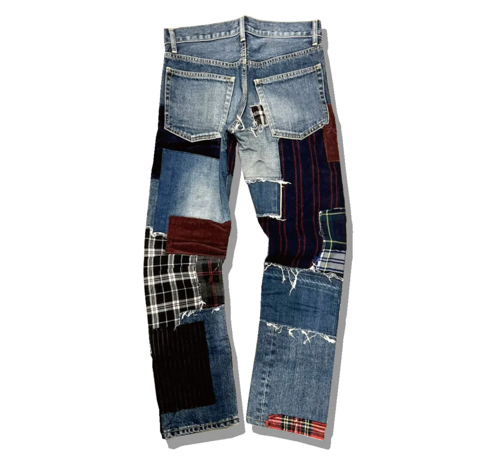 eYe Junyawatanabe Man Patchwork Denim Pants 2014AW Back