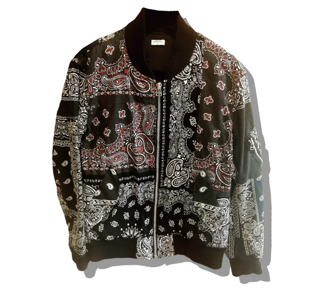 oldpark Bandana ma-1 Black Front