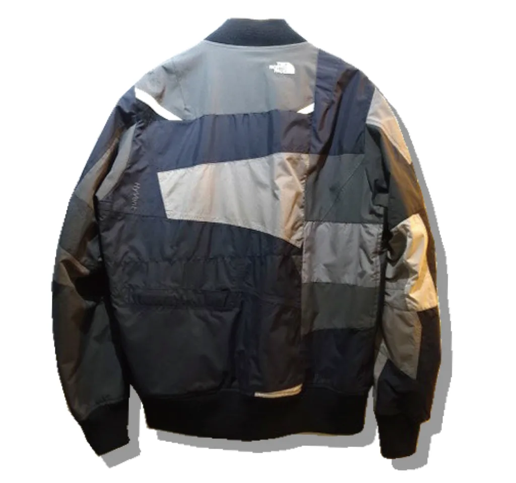 oldpark northface ma-1 flight jacket grey Back