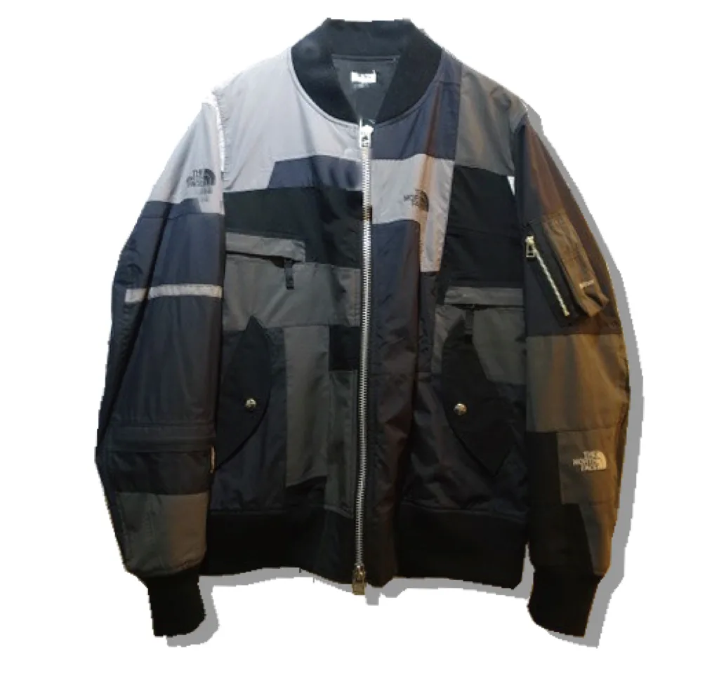 oldpark northface ma-1 flight jacket grey Front