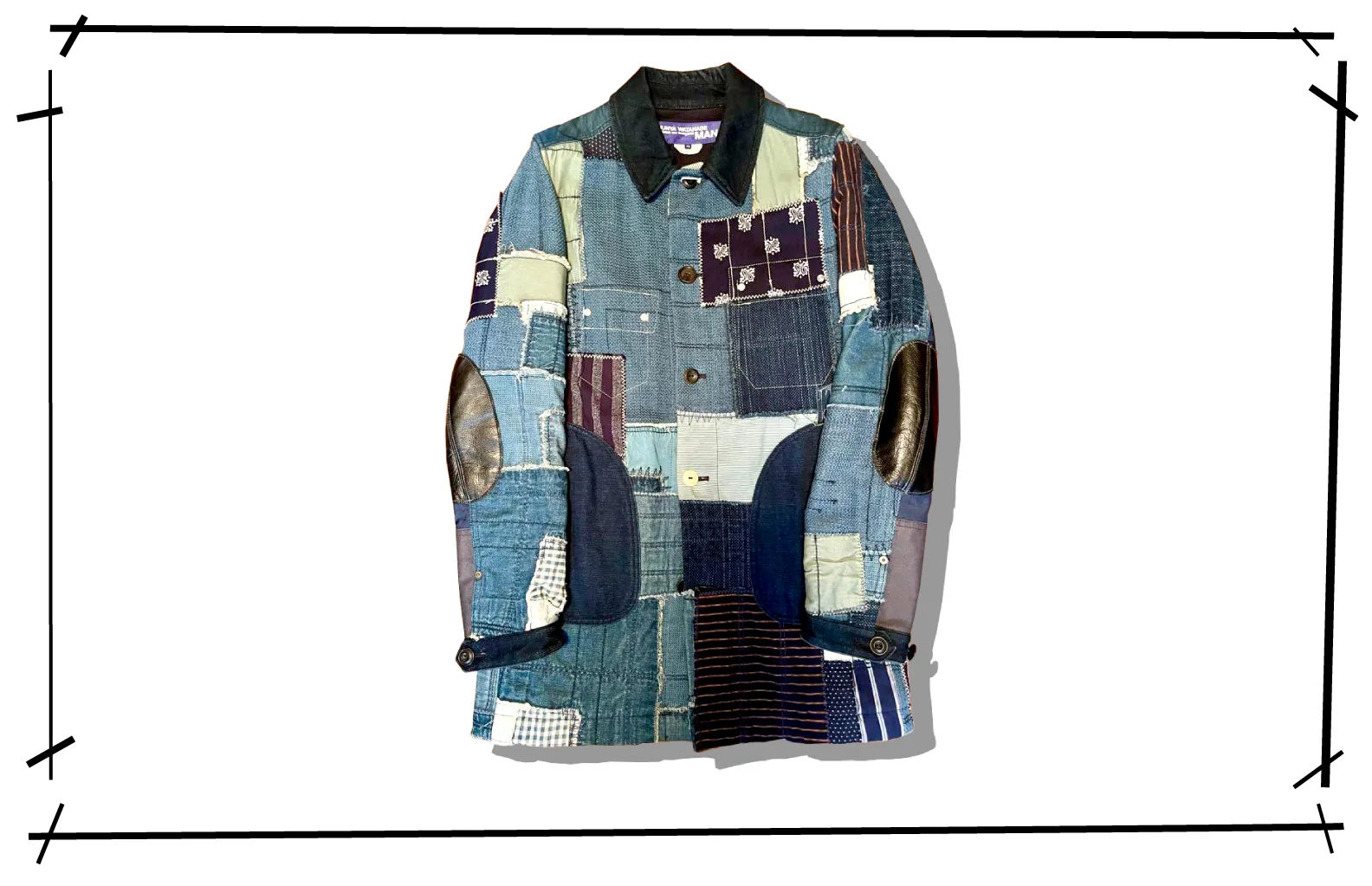 JUNYAWATANABA MAN JAPONism Patchwork Coat WO-C010 2015SS