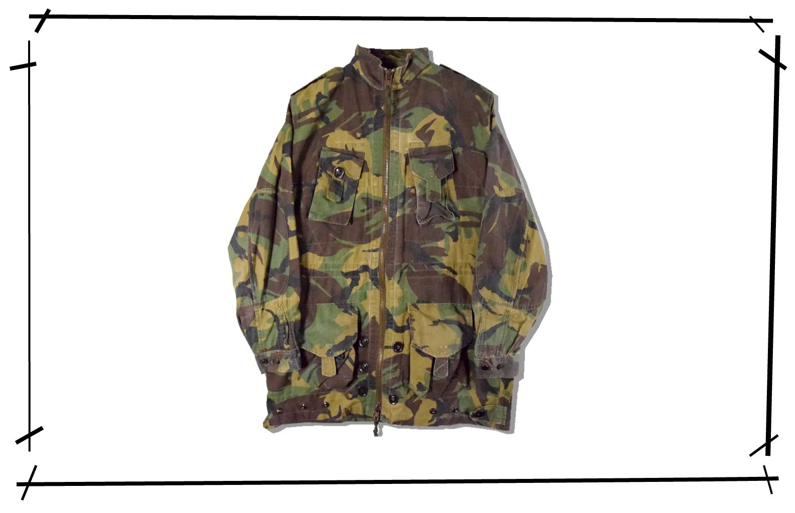 Royal Canadian Air Force DPM Camo Parachute Jacket 1980S Front