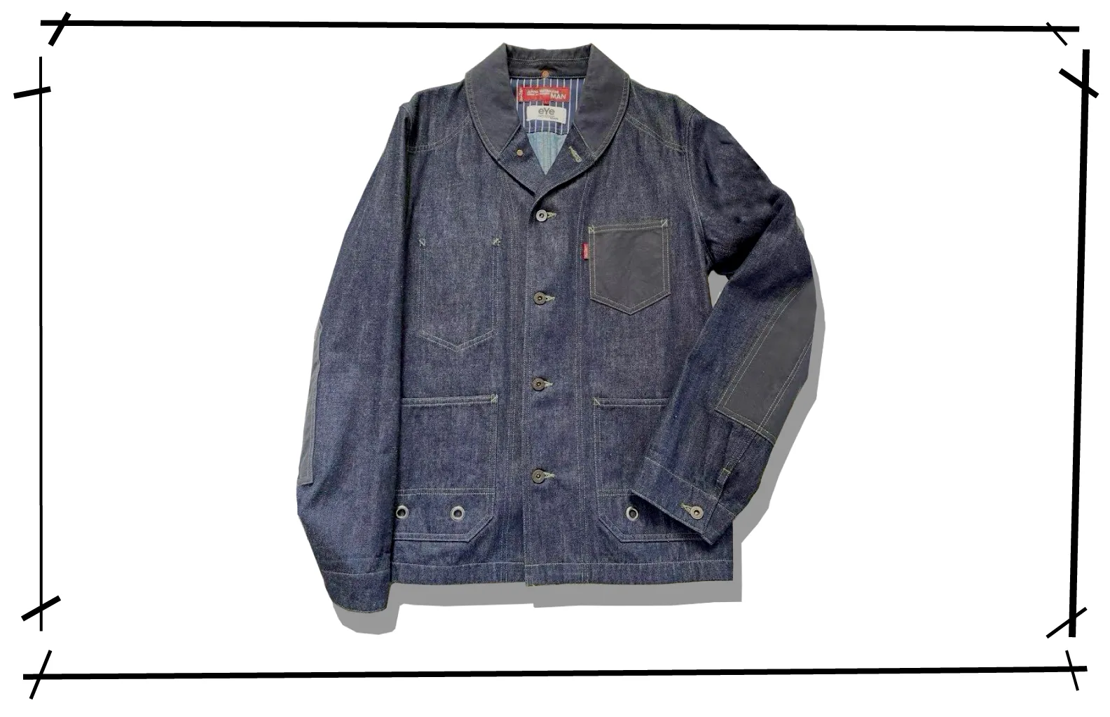 eYe Junyawatanabe Man x Levi's Shawl collar Denim Coverall Jacket 2018SS