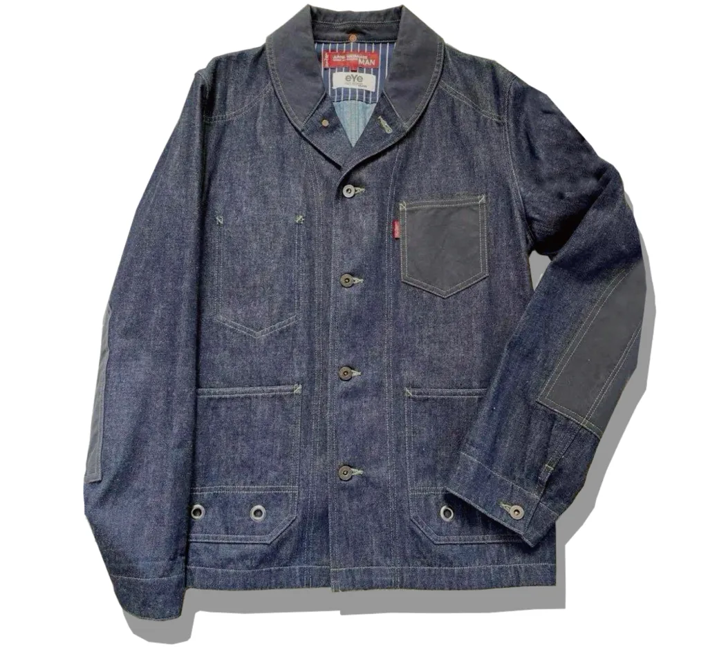 eYe Junyawatanabe Man x Levi's Shawl collar Denim Coverall Jacket 2018SS Front