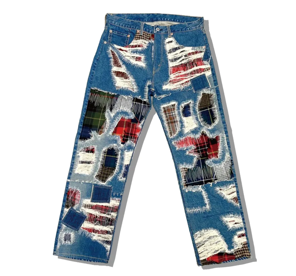 eYe JUNYA WATANABE MAN Patch work Denim Pants 2018SS Front