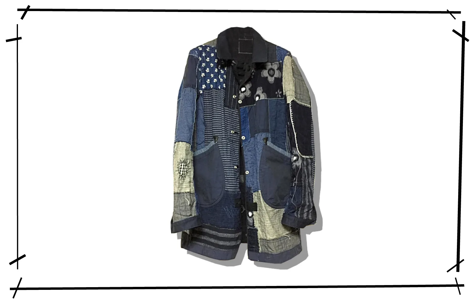 JUNYAWATANABA MAN JAPONism Patchwork Coat WO-C001 2015SS