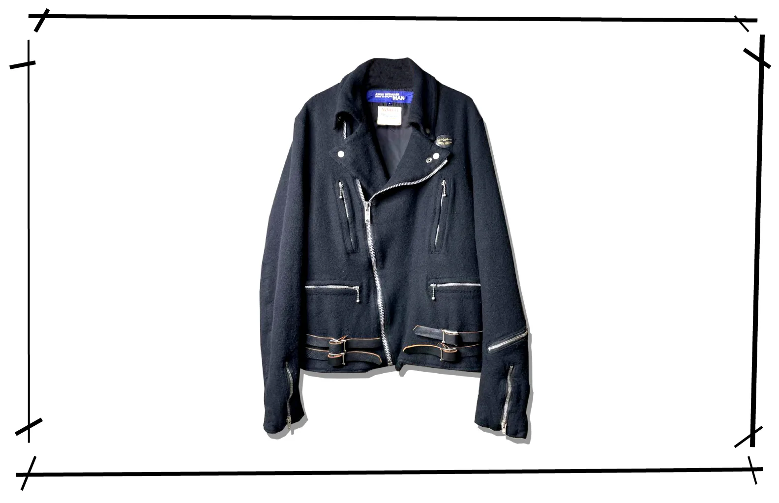 JUNYAWATANABE MAN X LEWIS LEATHERS Lightning Jacket Double Rider Wool Jacket 2004AW