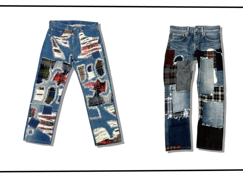 Junyawatanabe MAN Patchwork Denim Pants Series 001