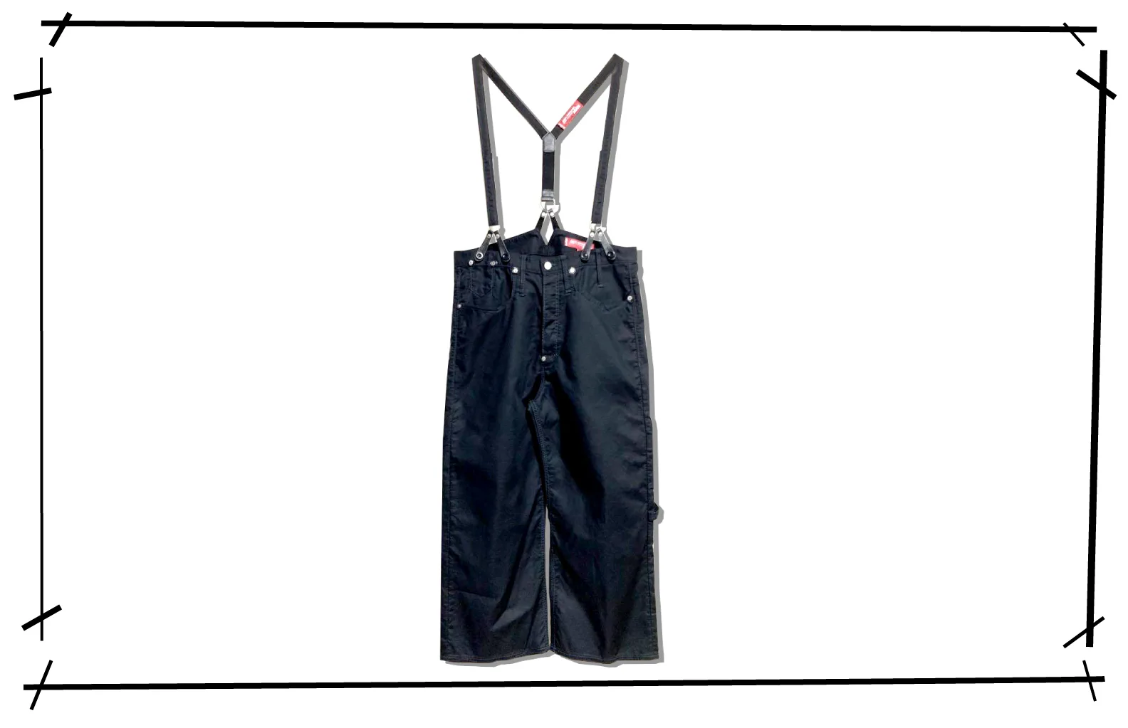 Junyawatanabe MAN X Levi's suspender Black Denim Pants WG-P212 2021SS