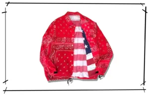 OldPark COach JAcket Red bandana