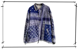 oldpark bandana coach jacket Blue