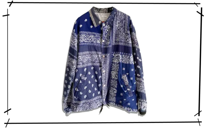 oldpark bandana coach jacket Blue