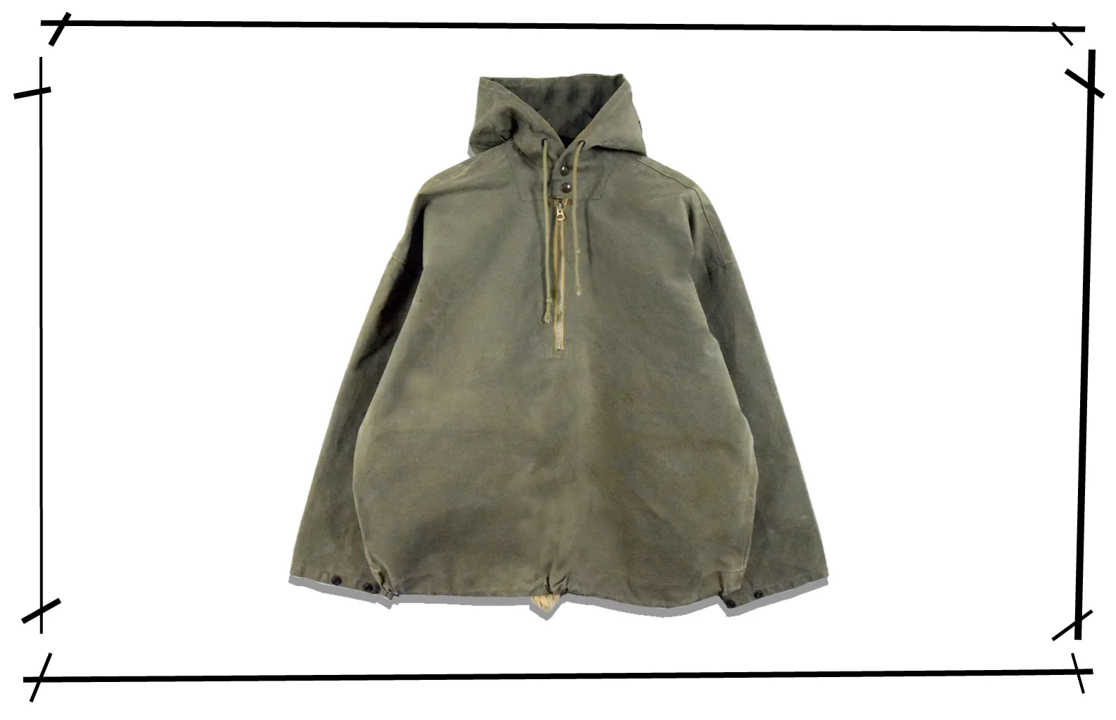 US NAVY Half Short Deck lain parka 1st 1940s