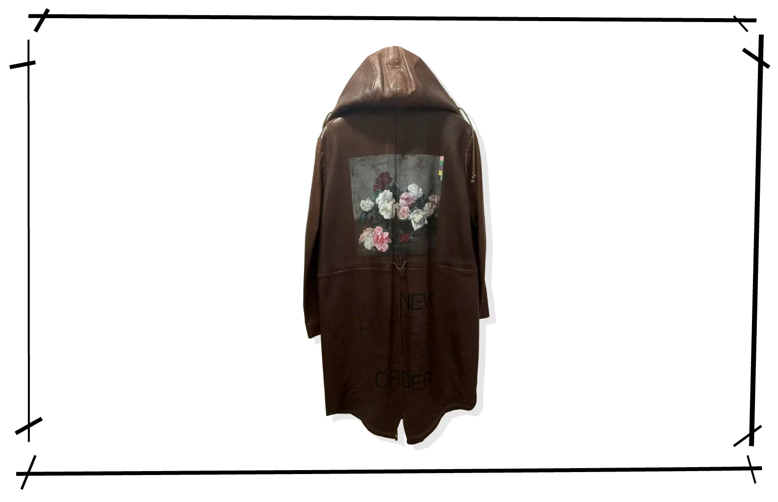 rafsimons leather mods coat