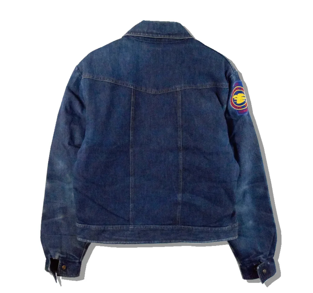 Eddie Bauer Down Lining Denim Jacket Back