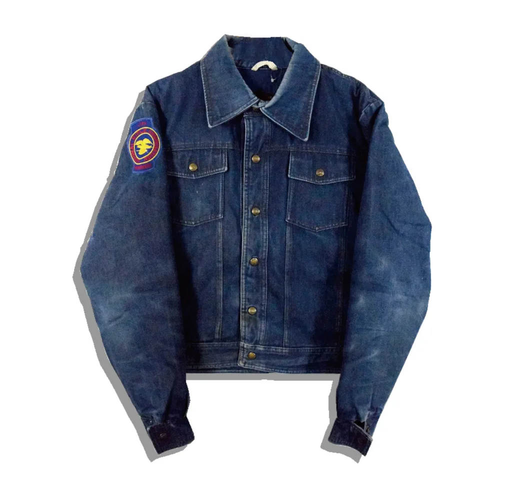 Eddie Bauer Down Lining Denim Jacket Front