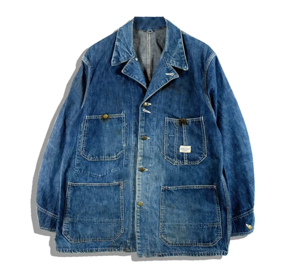 Hercules Denim Coverall Jacket 1950s Front