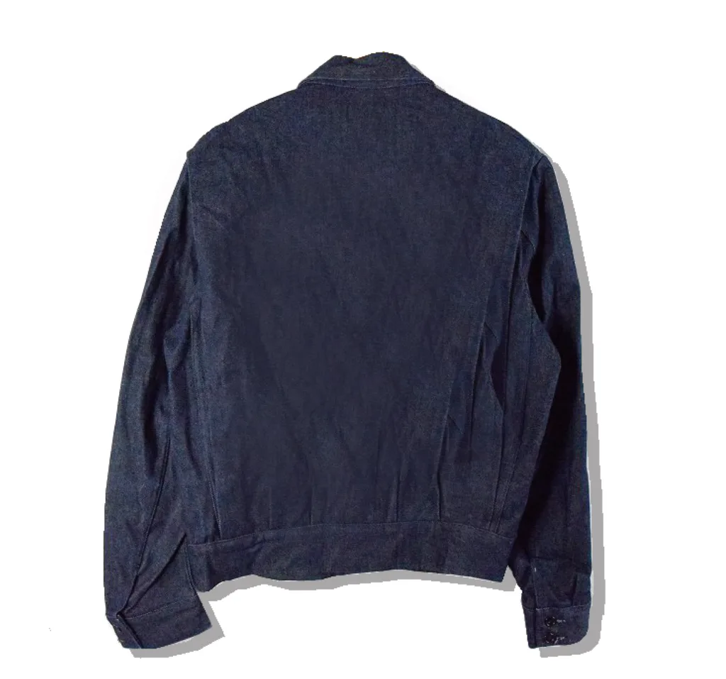 Italian Army Denim battle dress Jacket 1960s Back