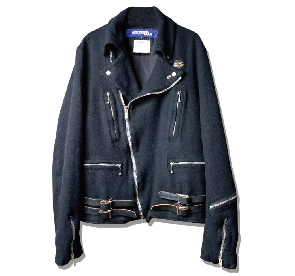 JUNYAWATANABE MAN X LEWIS LEATHERS Lightning Jacket Double Rider Wool Jacket 2004AW Front
