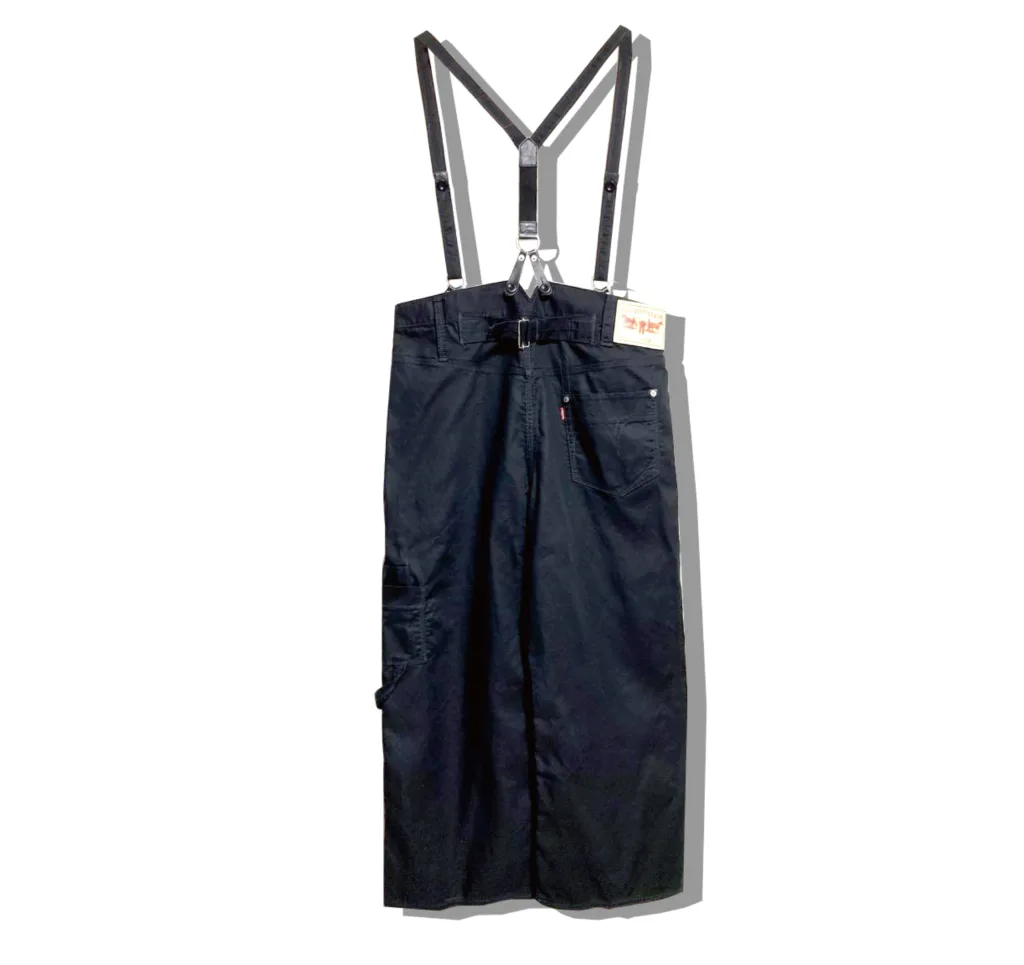 Junyawatanabe MAN X Levi's suspender Black Denim Pants WG-P212 2021SS Back