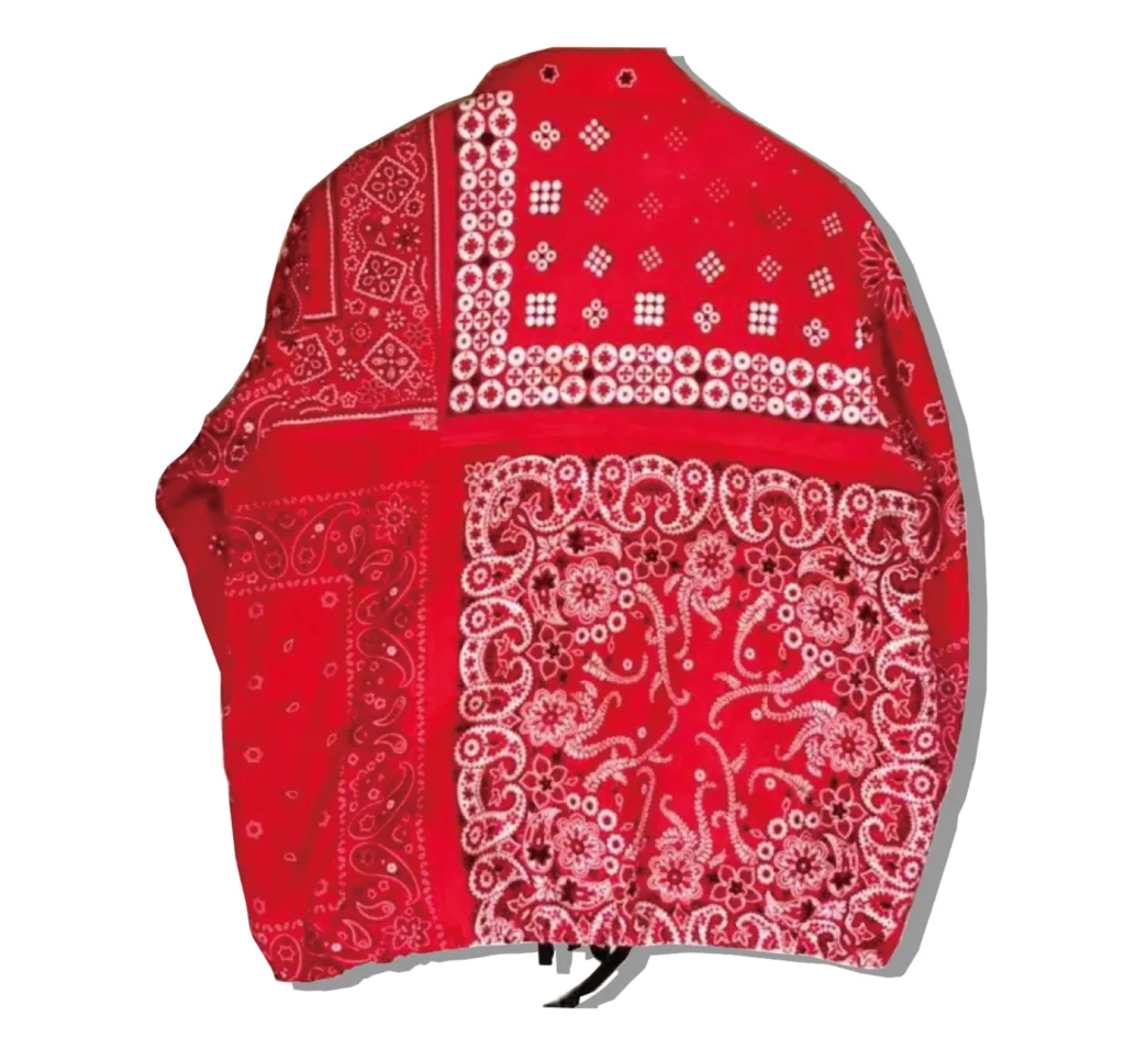 OldPark COach JAcket Red bandana Back