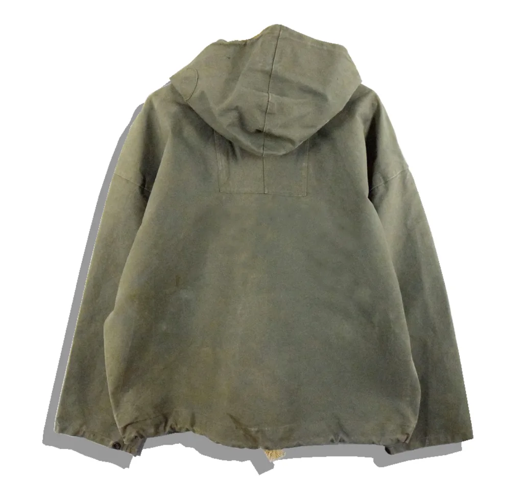 US NAVY Half Short Deck lain parka 1st 1940s Back
