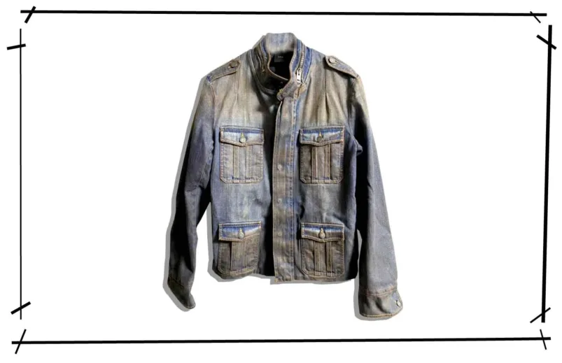 DiorHomme M-65 RED LUST Denim Field JAcket 2005AW