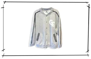Good Enough sweat stadium Jacket Grey Black Line