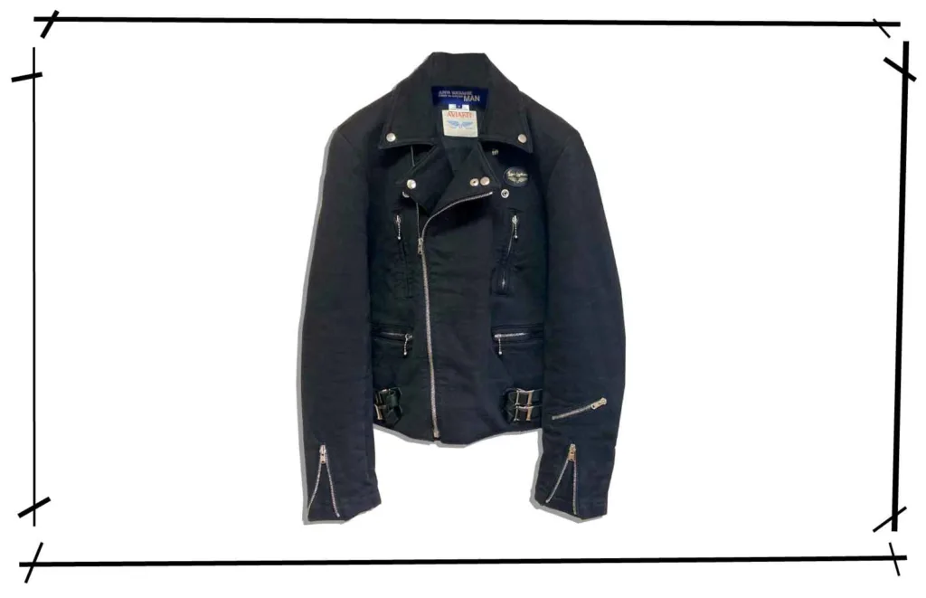 JUNYAWATANABE MAN X LEWIS LEATHER Lightning Double Rider Jacket 2003SS