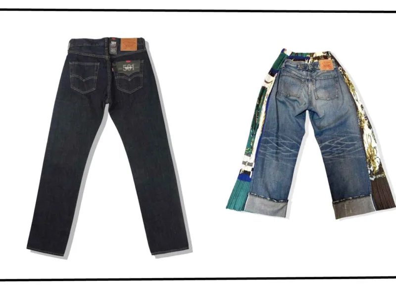 JUNYAWATANABE Comme de Garcons X Levis 501 Denim Pants Series